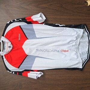 Lixada Size XL White Red Black Bicycle Racing Shirt
